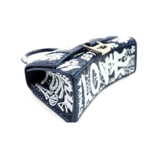 Balenciaga HourGlass XS Graffiti Pelle Blu