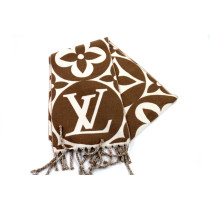 Louis Vuitton Sciarpa Medallion Lana Marrone