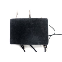 Saint Laurent Kate Pelle Scamosciata Nera