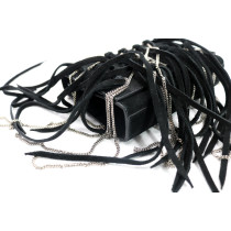 Saint Laurent Kate Pelle Scamosciata Nera