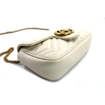 Gucci Marmont Mini Pelle Bianca