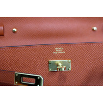 Hermes Portafoglio Kelly Pelle Arancio