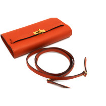 Hermes Portafoglio Kelly Pelle Arancio
