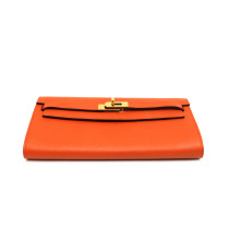 Hermes Portafoglio Kelly Pelle Arancio