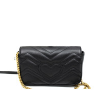 Gucci Marmont Mini Schwarzes Leder