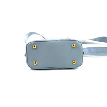 Louis Vuitton Alma BB Calfskin Bubblegram Pelle Ice Blue