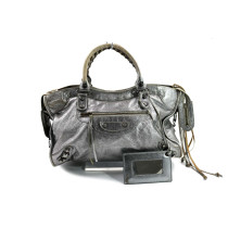 Balenciaga City Cuir Argent