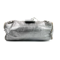 Balenciaga City Cuir Argent