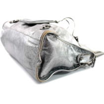Balenciaga City Leder Silber