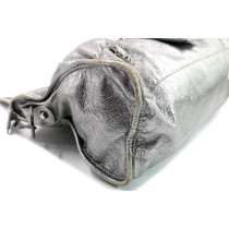 발렌시아가 시티 실버 가죽