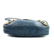 Balenciaga City Mini Cuir Bleu