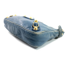 Balenciaga City Mini Leder Blau