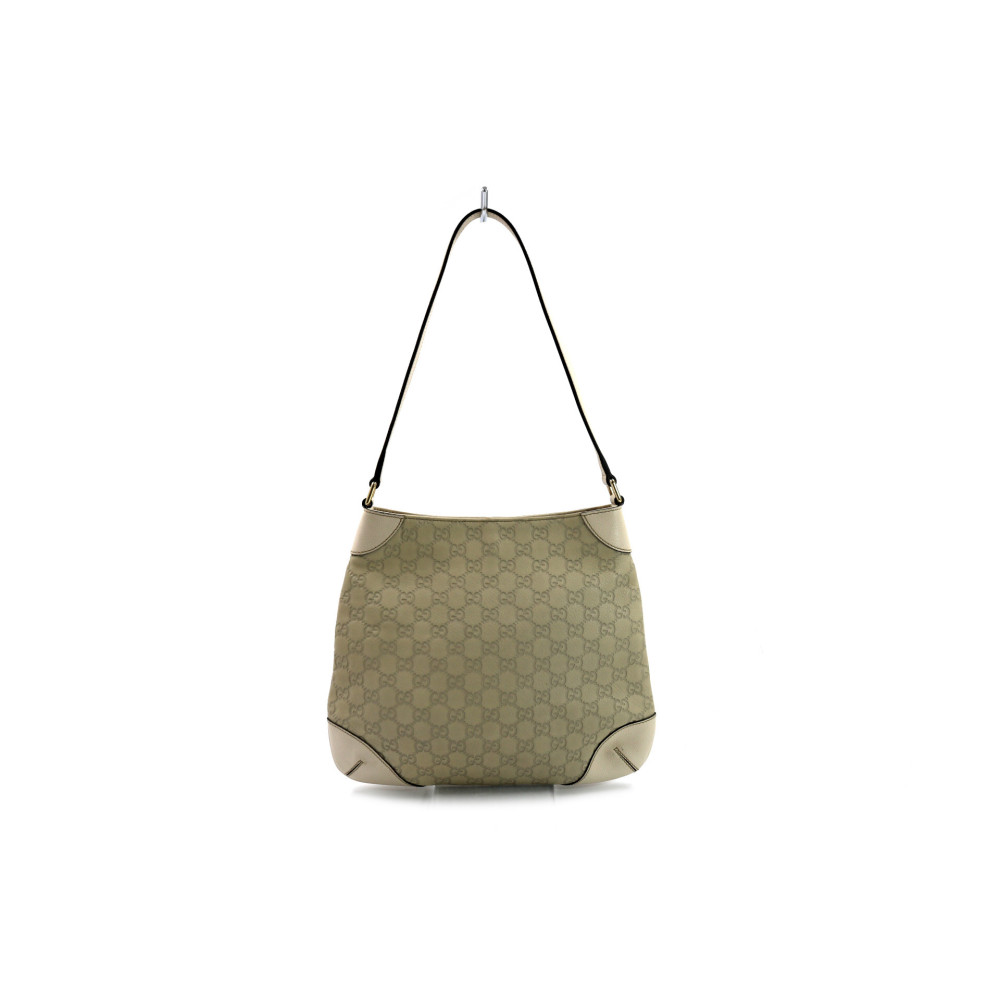 Gucci Bree Hobo Pelle Beige