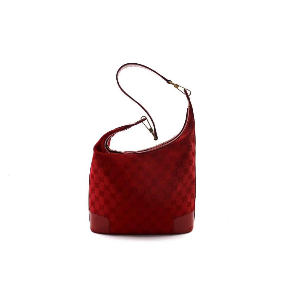 Gucci Vintage Red GG Shopping Bag