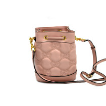 Gucci Bucket Matelassè Pelle Rosa