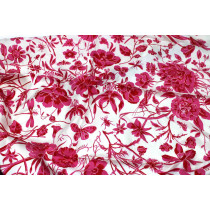 Gucci Foulard Seta Rosa, Bordeaux e Bianca