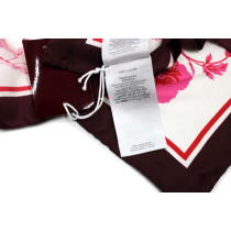 Gucci Foulard Seta Rosa, Bordeaux e Bianca