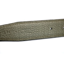 Hermes Cintura Pelle Nera e Ghiaccio