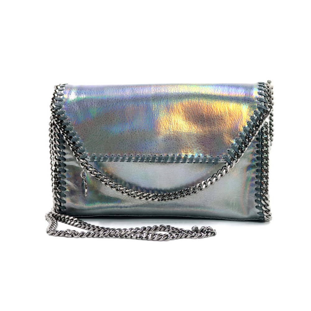Stella McCartney Falabella Smaggy Dear Grigia Metallizzata