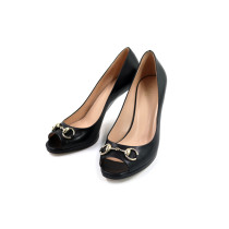 Gucci Decollete Sabot Pelle Nera