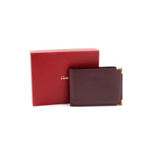 Cartier Portafoglio Pelle Bordeaux
