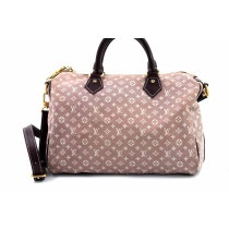 Louis Vuitton Speedy 30 Bandouliere Mini Lin Seppia