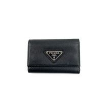 Prada Portachiavi Pelle Saffiano Nera