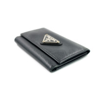 Prada Portachiavi Pelle Saffiano Nera