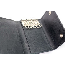 Prada Portachiavi Pelle Saffiano Nera