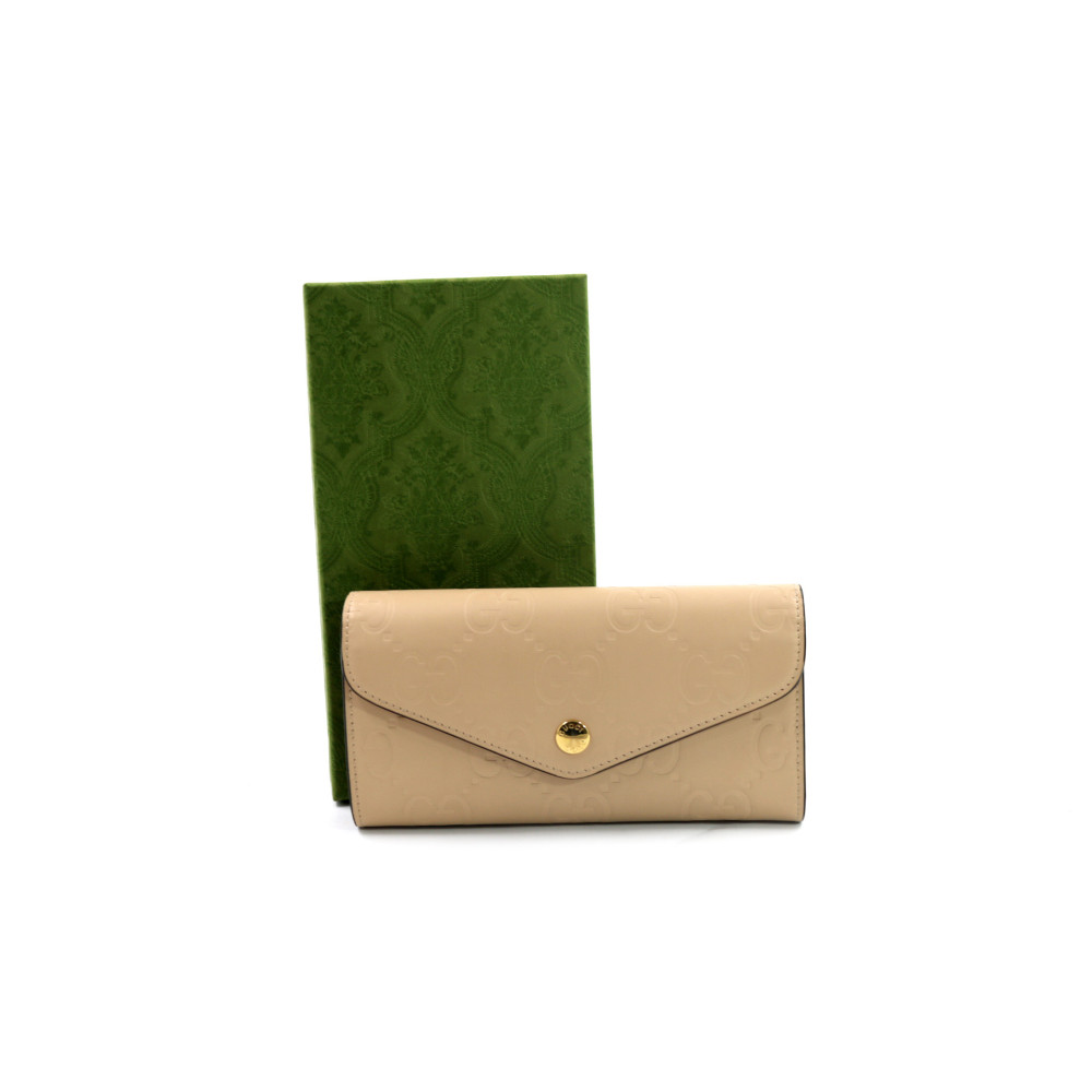 Gucci Portafoglio Pelle Beige