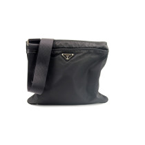 Prada Tracolla Tela Vela Nera