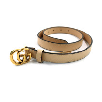 Gucci Cintura Pelle Beige