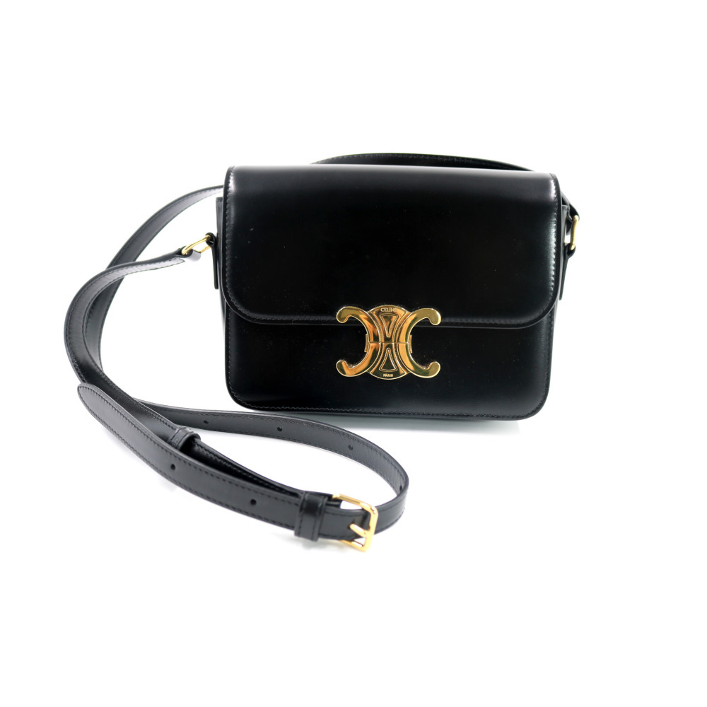 Celine Triomphe Pelle Nera