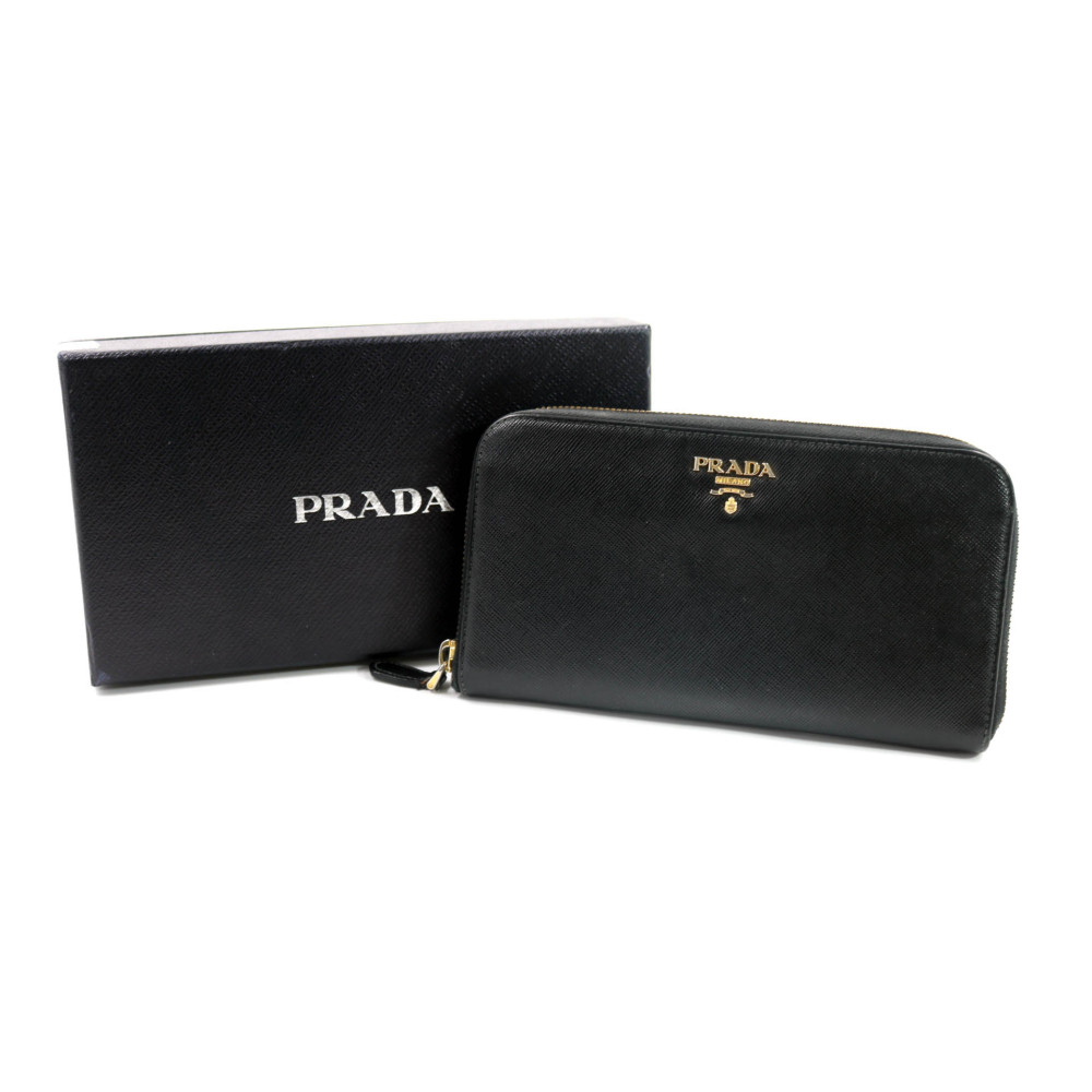 Prada Portafoglio Pelle Saffiano Nera