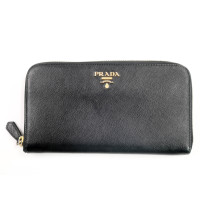 Prada Portafoglio Pelle Saffiano Nera
