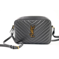 Saint Laurent Camera Bag Pelle Grigia