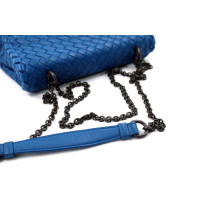 Bottega Veneta Tracolla Pelle Blu