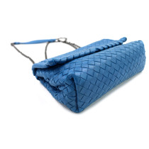 Bottega Veneta Tracolla Pelle Blu