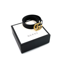 Gucci Cintura Marmont Pelle Nera