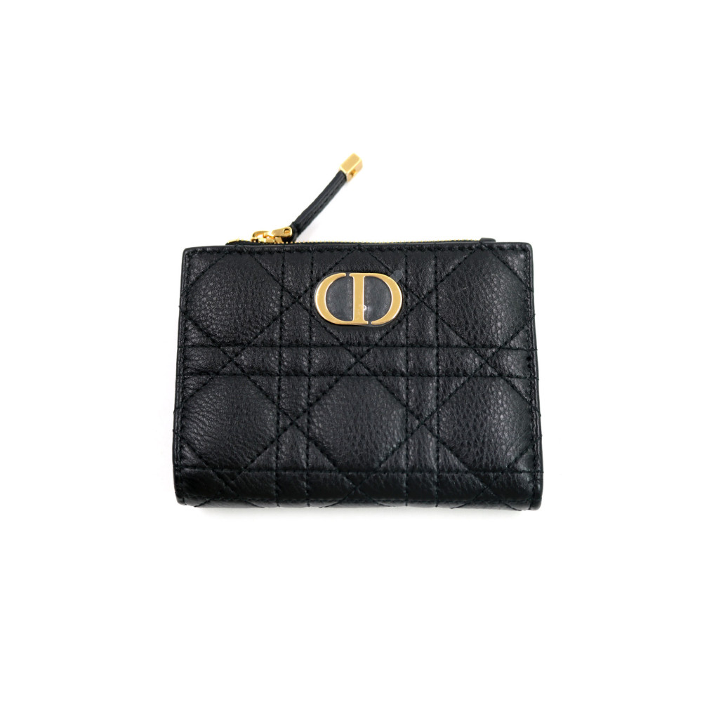 Dior Portafoglio Caro Dahlia Pelle Nera
