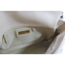 Chanel Tracolla 19 Pelle Beige