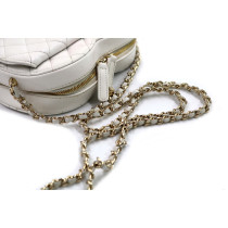 Chanel Pochette Heart Bag Pelle Bianca