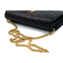 Saint Laurent Cassandra Pelle Nera