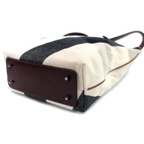 Burberry Tote Tela Grigia e Bianca