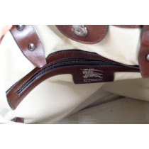 Burberry Tote Tela Grigia e Bianca