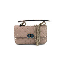 Valentino Spike Small Pelle Nude