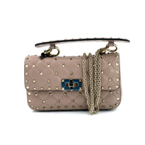 Valentino Spike Small Pelle Nude