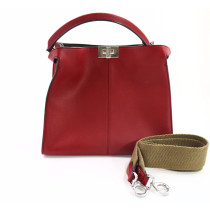 Fendi Peekaboo X-Lite Pelle Rosso