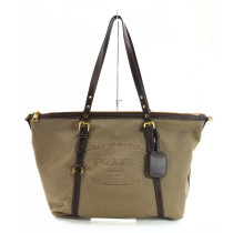 Prada Borsa in Canapa con Logo