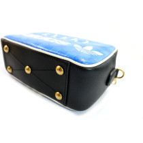 구찌 포 아디다스 파란색 가죽 크로스백